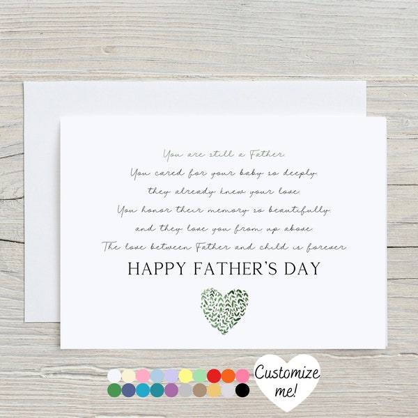 Father's Day Card For Baby Loss | Stillborn Card | Child Loss | Bereavement Card For Dad | You Are Still A Father | Pregnancy Loss