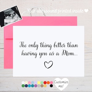 Grandma Pregnancy Announcement Card For Mom | Baby Reveal Card For Grandparents | The Only Thing Better Than Having You As A Mom