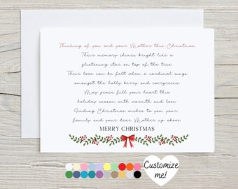 Bereavement Christmas Card | Grieving At Christmas | Sympathy Card | Mourning Loss Card For The Holidays | Thinking Of You Card
