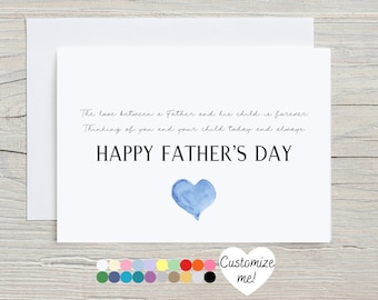 Father's Day Card For Child Loss | Stillborn Card | Bereaved Dad Card | Baby Loss | The Love Between A Father And Child Is Forever