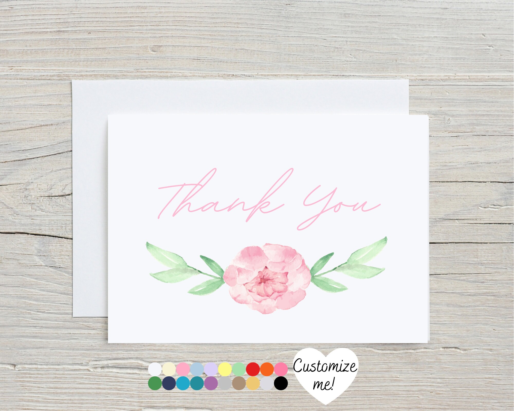 Thank You Cards | Bridal Shower | Wedding | Thank You Cards For Baby Shower | Set Of Cards | Floral Cards | Lavender Cards - View #2