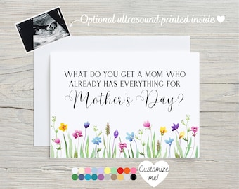 Mother's Day Pregnancy Announcement Card | Baby Reveal Card For Mom | What Do You Get A Mom Who Already Has Everything