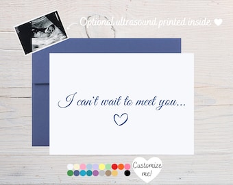 Great Grandparents Pregnancy Announcement Card | Baby Reveal Card For Grandma and Grandpa | I Can't Wait To Meet You