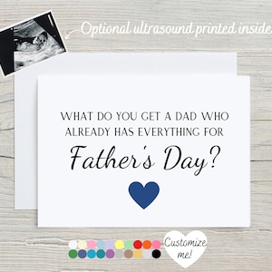 Father&#39;s Day Pregnancy Announcement Card | Baby Reveal Card For Grandpa | What Do You Get A Dad Who Already Has Everything
