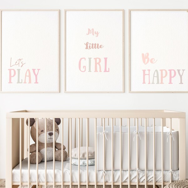 Baby Girl Wall Quote Etsy