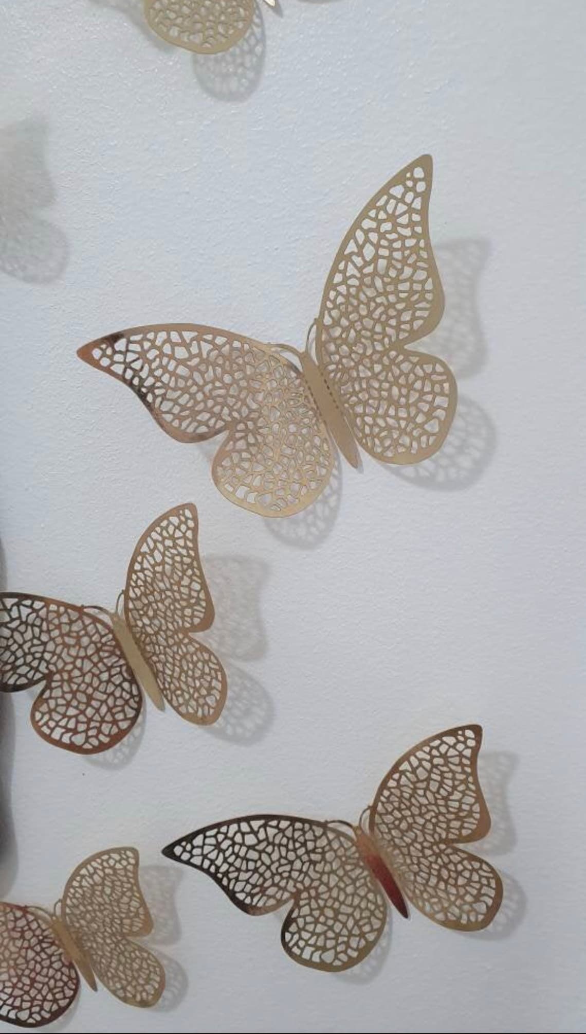 3D Gold Butterfly 24 PIECES Wall Decor 3 Different - Etsy