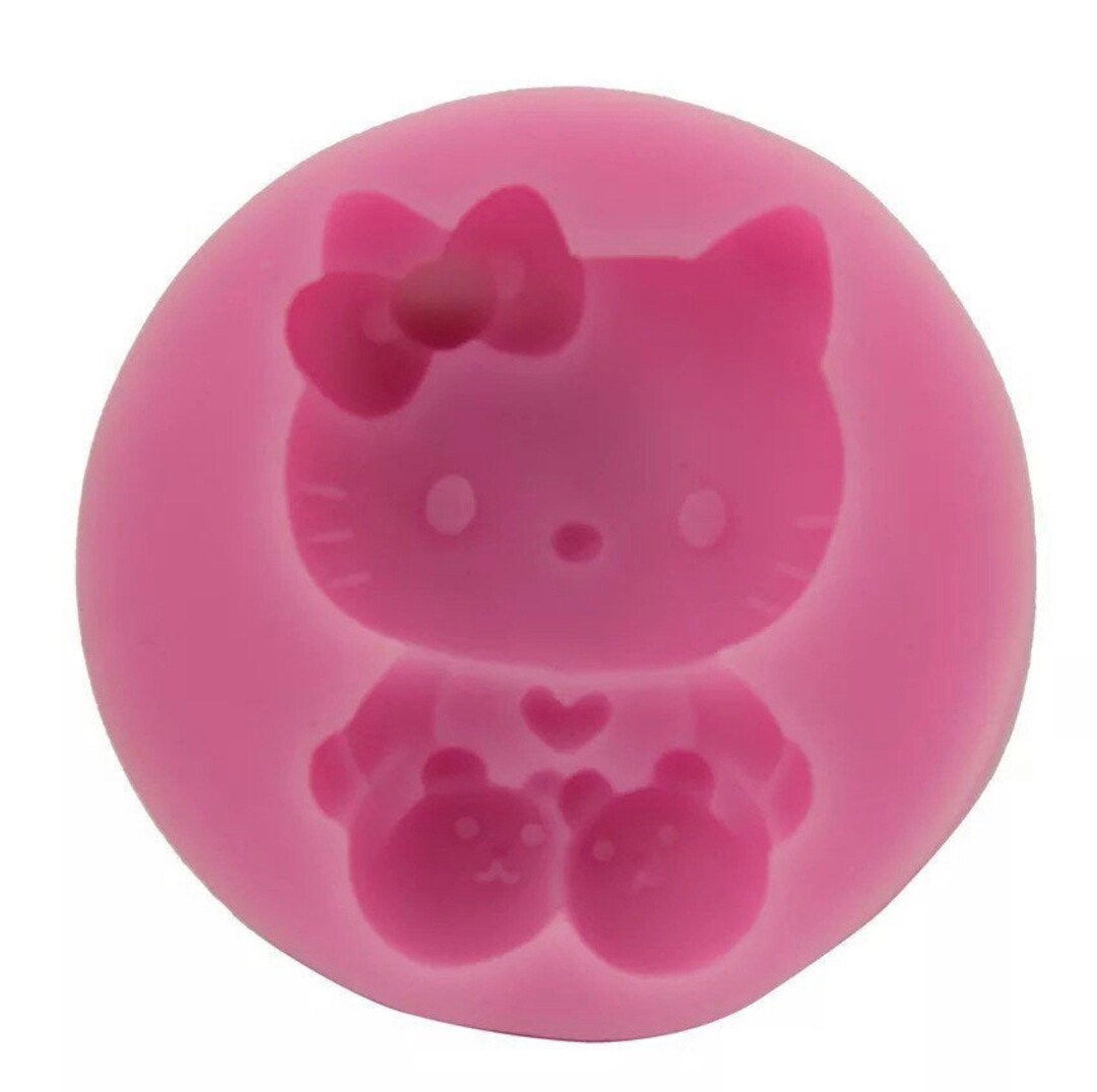 Hello Kitty Fondant Mold, Hello Kitty Silicone Mold, Hello Kitty Baking Mold Etsy