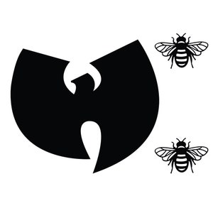 Wu-Tang SVG, Killer Bees, Fichier coupé pour Cricut, Silhouette, 2 fichiers de coupe individuels image 1