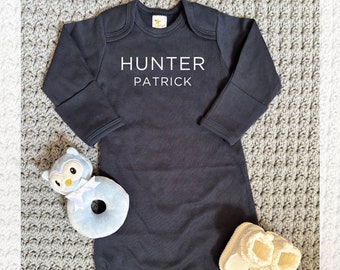 Personalized Baby Gown | Custom Baby Gown | Baby Girl Gown | Baby Boy Gown | Baby Gown | Name Baby Gown