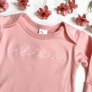 Embroidered Baby Gown | Custom Baby Gown | Baby Girl Gown | Baby Boy Gown | Baby Embroidery Gown | Hand Embroidered Baby Gown