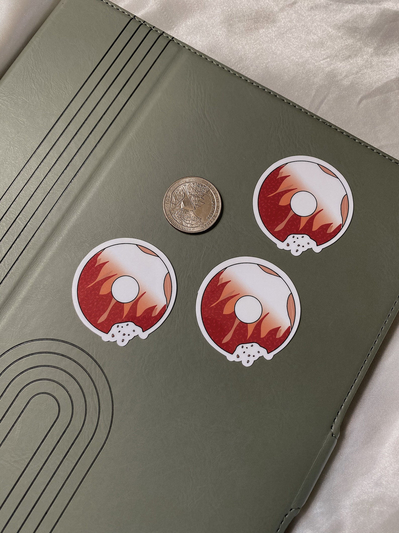 Rengoku Donut Sticker Demon Slayer Anime Laptop Sticker - Etsy