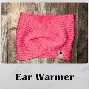 Handmade knitted ear warmer, women&#39;s winter headband, ear warmer headband, winter headband, ladies winter headband