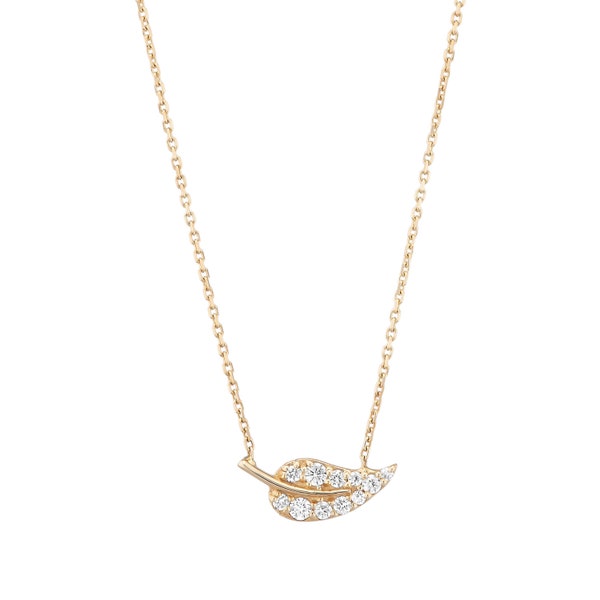 Gold Leaf Necklace - Etsy