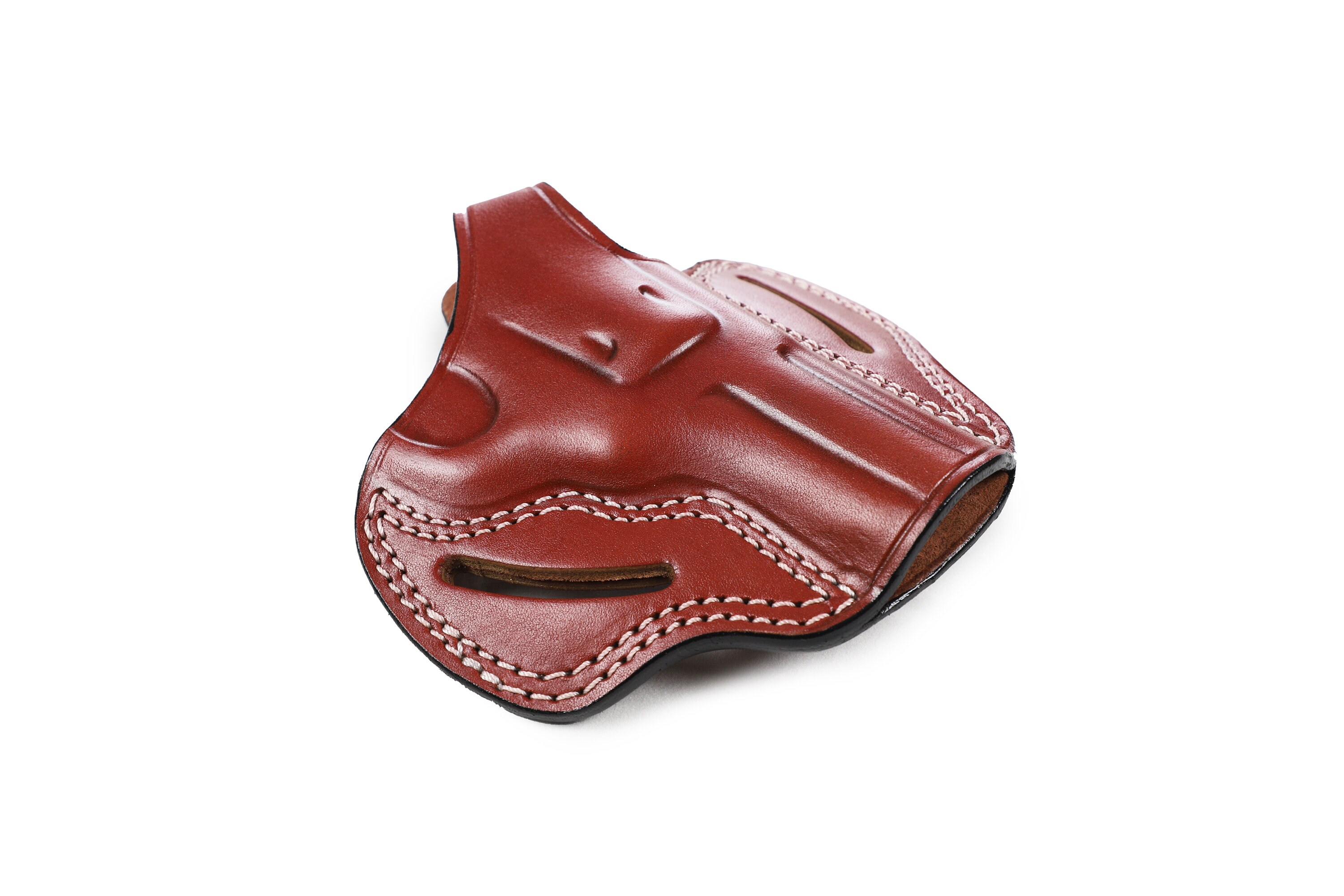 Leather IWB Holster For Ruger SP101 Revolver - Inside Waistband Concealed Carry, Tan, Right Hand