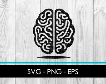 Gehirn Top Ansicht geschnitten Png, Neuro Neurologe Vektor, medizinische Schnittdateien DIGITAL DOWNLOAD