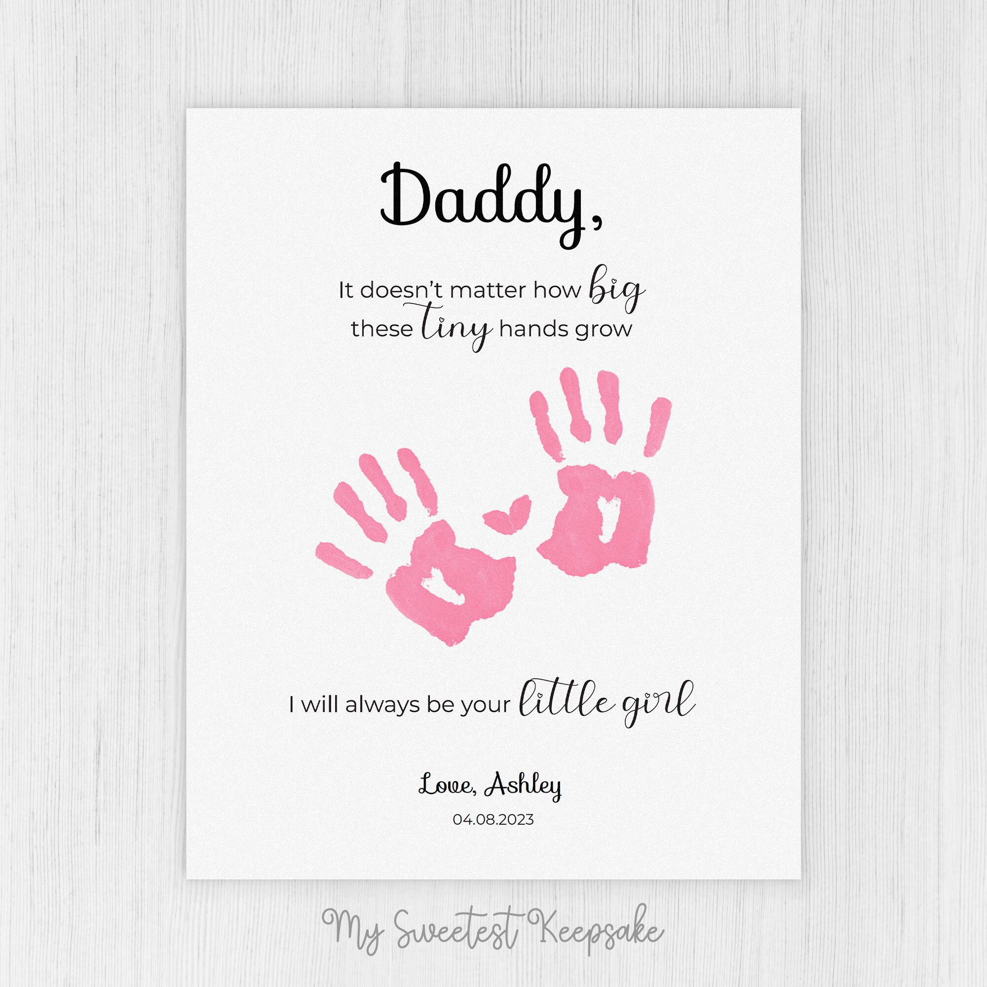 Presents for daddy from baby cheap girl
