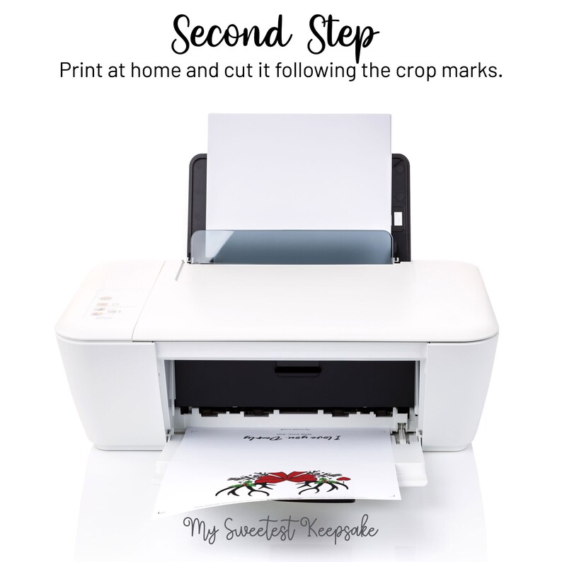Go Daddy Ink Printable Footprint Deer Christmas Gift | I Love You Deerly | Gifr for ...