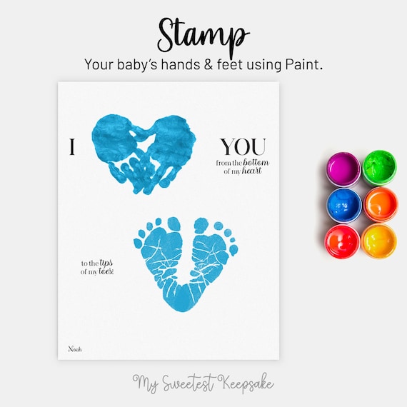 Baby hand hotsell and foot stamp