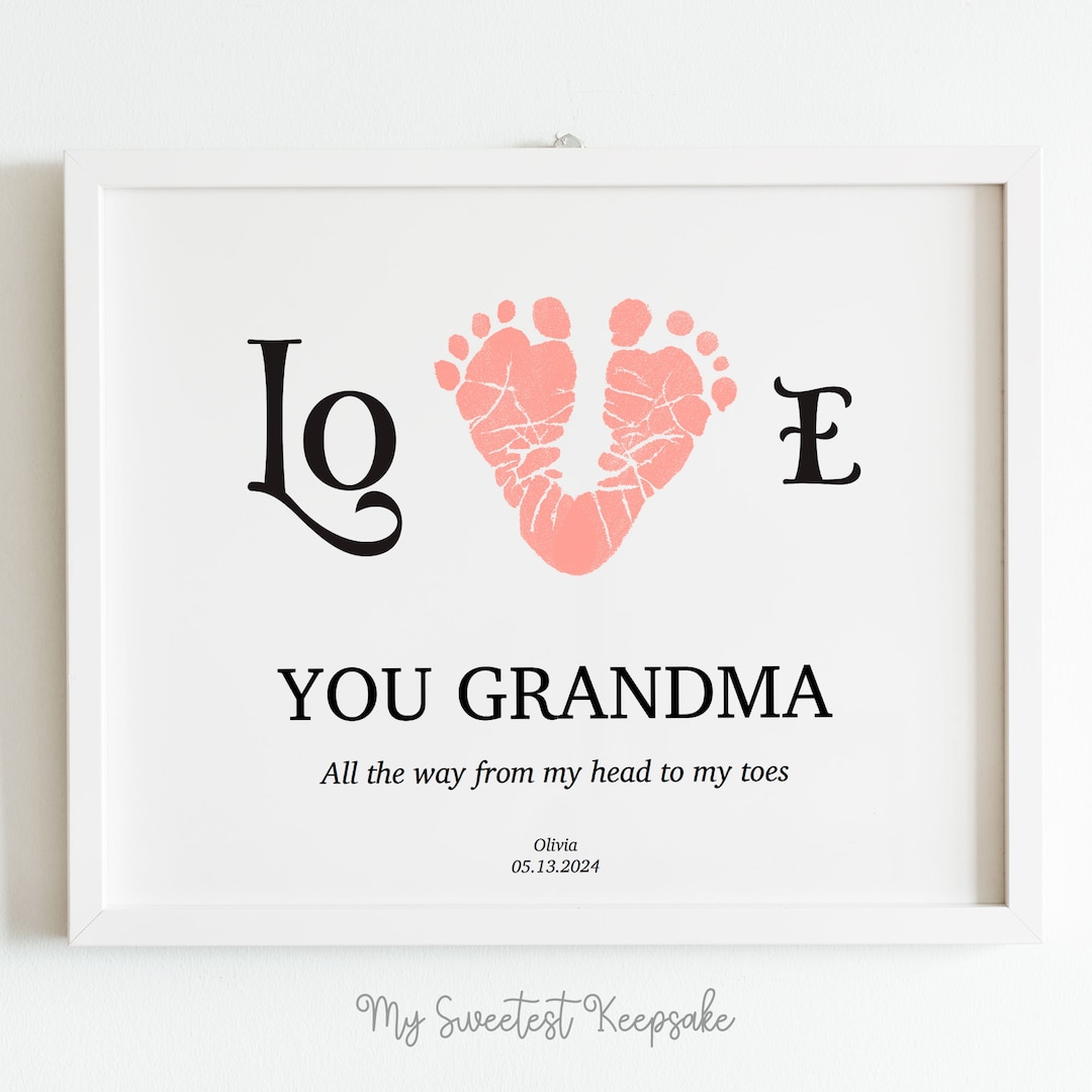 Keeper Of The Gender Pin Grandma-To-Be Pin Badge Footprint