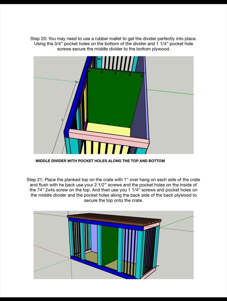 Curated visual reference: Picture Idea: Double Dog Crate Furniture Building Plan