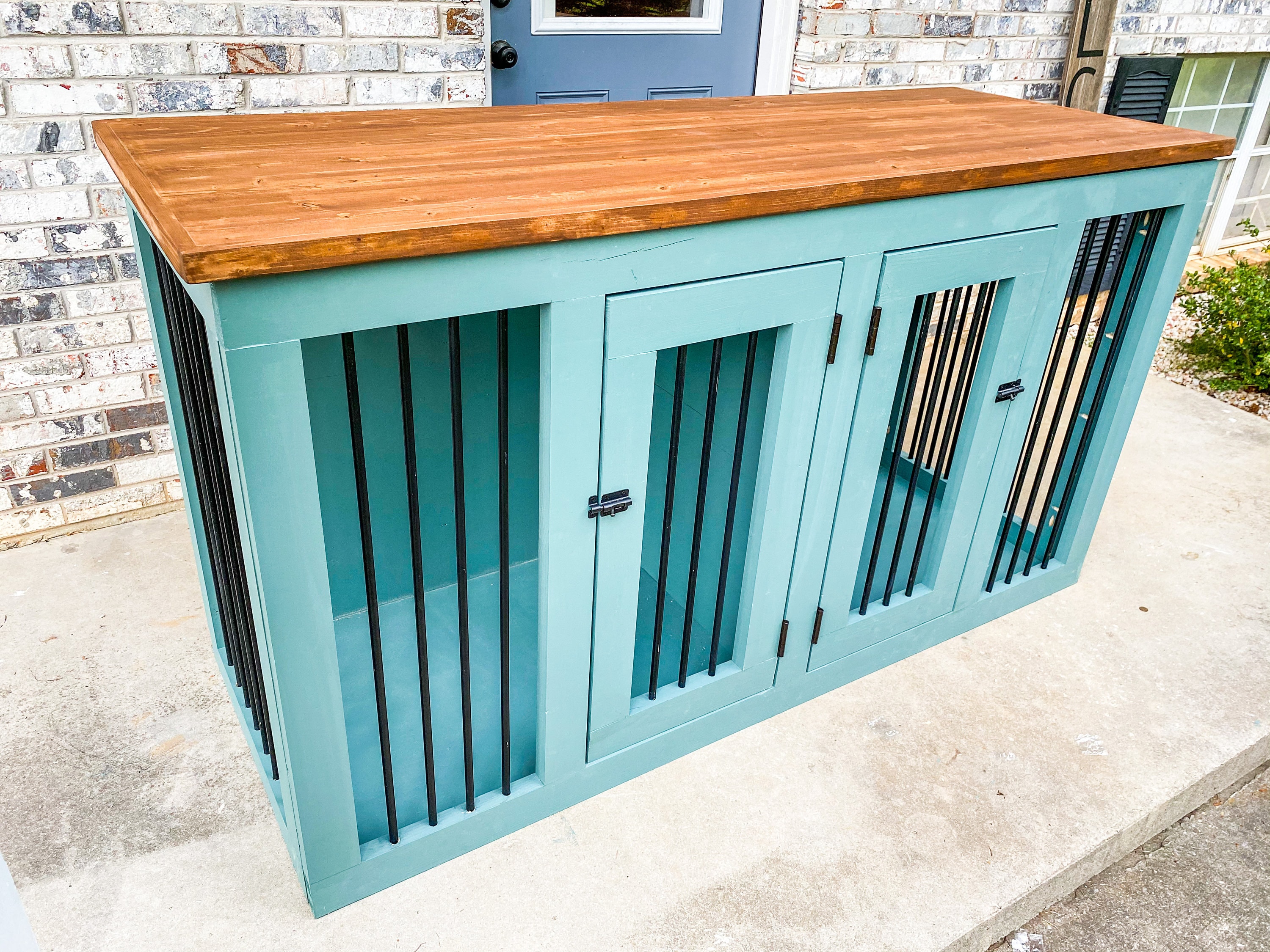 Double Dog Crate Furniture Building Plan Etsy