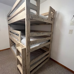Triple Bunk Bed Printable Step-By-Step Building Plans