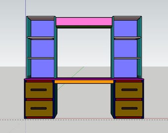 DIY Home Office Desk Printable Furniture Plan