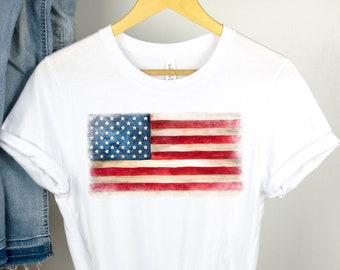 American Flag Shirt, American Flag Distressed, American Flag Shirt, American Flag Shirt, American Flag Shirt Herren, American Flag Tshirt T-Shirt U.S.A