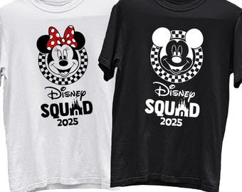 Camisetas familiares de Disney, camisetas de Disney Squad 2025, camisetas familiares de Disneyland, camisetas de Disneyworld 2025, camisetas de Disney, camisetas de Disney World