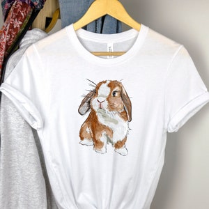 Bunny Shirt, Bunny Lover Shirt, Rabbit Lover Shirt, Easter Shirt, Easter Bunny Shirt, Cute Bunny Shirt, Animal Lover Shirt, Pocket Designs