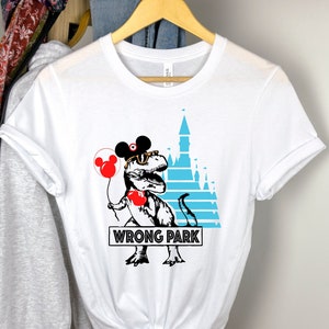 Wrong Park T-Shirt, Disney Shirt, Matching Family Shirts, Funny Disney Dinosaur Shirt, Disney Family Vacation Tee, Disney World Family Shirt