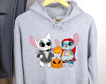 Stitch Halloween Hoodie, Lilo and Stitch Halloween Sweatshirt, Disney Halloween Hoodie, Disney Halloween Party, Halloween Hoodie, Stitch