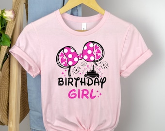 Disney mouse birthday girl tshirt, Disney Family and couple tshirt, Disney youth and toddler tee, Minnie birthday girl, Birthday girl tshirt