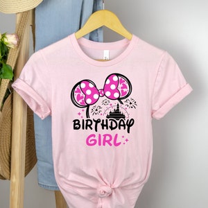 Disney mouse birthday girl tshirt, Disney Family and couple tshirt, Disney youth and toddler tee, Minnie birthday girl, Birthday girl tshirt