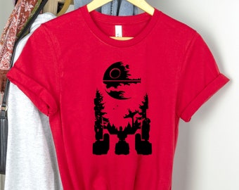 R2D2 Disney Star Wars t shirt, Star Wars Disney Shirt, Disney Family and couple tshirt, star wars gift shirt,R2D2 silhouette star wars shirt