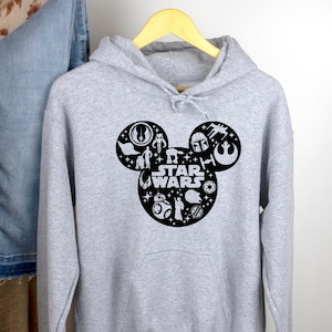 Star Wars Mickey Head hoodie, Mickey and Minnie disney hoodie, Disney Family and couple hoodie,star wars mickey, mickey head starwars hoodie