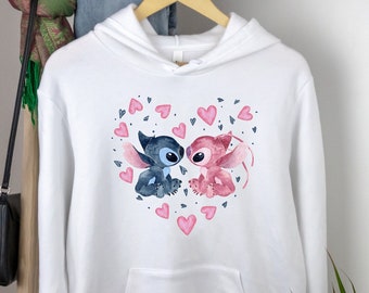 Lilo and Stitch Love Hoodie, Love and Stitch Sweatshirt, Disney Hoodie, Graphic hoodie, Lilo and Stitch Sweatshirt, Disney vacation hoodie