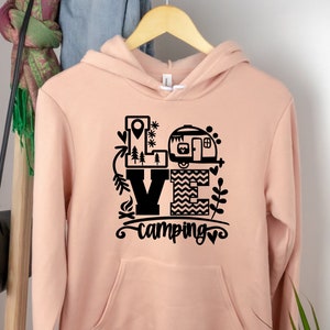 Camping Hoodie, Love Camping Hoodie, Camping Sweatshirt, Road Trip Hoodie, Ethical Clothing, Hiking gift hoodie, Adventure Camping hoodie