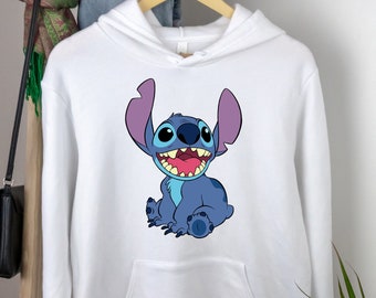 Stitch Hoodie, Stitch Sweatshirt, Disneyland Sweater, Starwars Disney Sweatshirt, Stitch Disney Ears, Kids Disneyworld Hoodie, Teeth Stitch