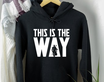 Dit is de manier, Disney Family en koppel hoodie, Disney bijpassende hoodie, Disney Mandalorian en Star Wars sweatshirt, grogu, Mandalorian