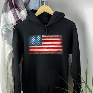 Flag Hoodie, 4th July Hoodie, American Flag Hoodie, Cute Sweatshirt, USA Flag Hoodie, Vintage Hoodie, Funny Sweater, Patriotic Flag Hoodie