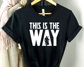This is the way, Disney Family and couple tshirt, disney matching tshirt, disney mandalorian and starwars tshirt, grogu, Mandalorian shirt