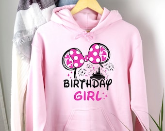 Birthday Girl Mouse Hoodie, Birthday Girl Mouse Sweatshirt, Disney hoodie, Disney Sweatshirt, Birthday Girl, Birthday girl, Birthday hoodie, Birthday sweat