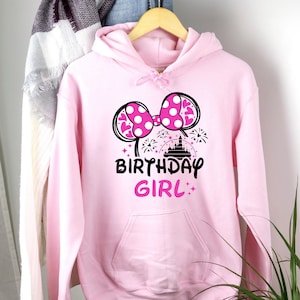 Birthday Girl Mouse Hoodie, Birthday Girl Mouse Sweatshirt, Disney hoodie, Disney Sweatshirt, Birthday Girl, Birthday hoodie, Birthday sweat