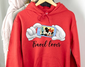 Disney Travel Lover Hoodie, Familie Vakantie Hoodie, Disney Trip Hoodie, Disney Mickey Minnie Sweatshirt, Disneyland Sweatshirt
