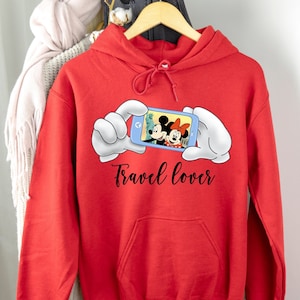 Disney Travel Lover Hoodie, Family Vacation Hoodie, Disney Trip Hoodie, Disney Mickey Minnie Sweatshirt, Disneyland Sweatshirt