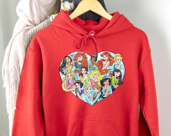 Disney princess hoodie women's hotsell
