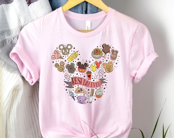 Best Day Ever Colorful Snacks T-Shirt, Mickey and Minnie disney tshirt, Disney Family and couple tshirt, Disney youth and toddler tshirt tee