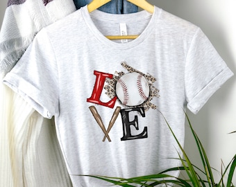 Baseball Love Shirt, Baseball Tshirt, Cute Baseball Shirt, Sports Mom Shirt, Sports Tee, Gift for Baseball Lover, Baseball Fan Shirt tee