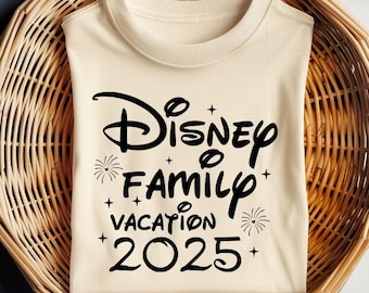 Disney Family Trip 2025 T-shirt, Disney Family T-shirt 2025, Disneyland Trip T-shirt, Disney Family Vacation 2025 T-shirts